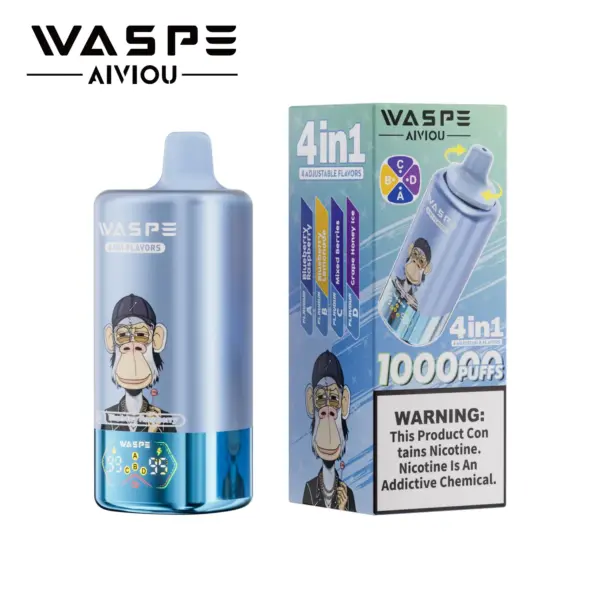 Vaporizador Waspe 4 en 1 con 100.000 caladas