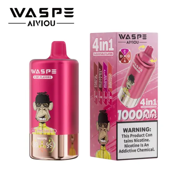 Vaporizador Waspe 4 en 1 con 100.000 caladas