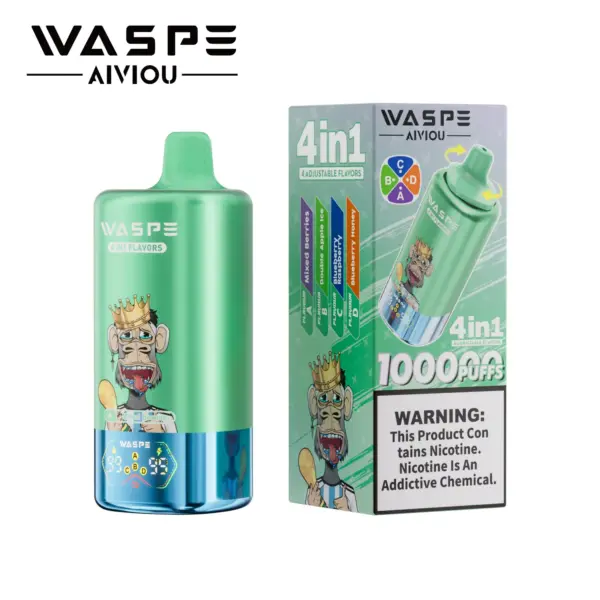 Vaporizador Waspe 4 en 1 con 100.000 caladas