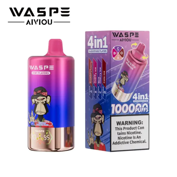 Vaporizador Waspe 4 en 1 con 100.000 caladas
