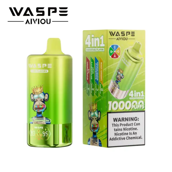 Vaporizador Waspe 4 en 1 con 100.000 caladas