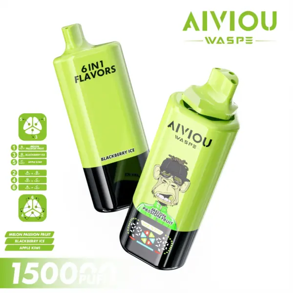 Vaporizador WASPE 6 en 1 con 150.000 caladas
