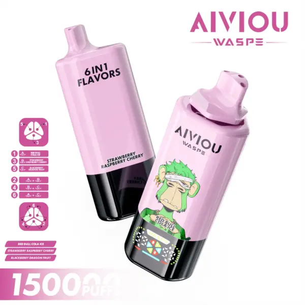 Vaporizador WASPE 6 en 1 con 150.000 caladas
