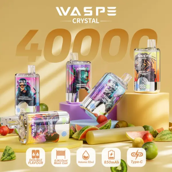 WASPE Crystal 40000 Puffs Doble Sabor